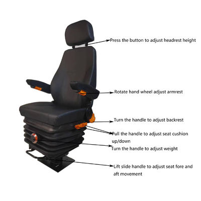 comprar Silla de suspensión mecánica de base giratoria M801 Silla de conducción semiaérea online manufacture