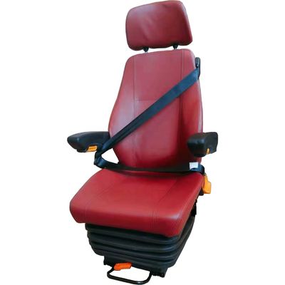 comprar Asiento de tractor con suspensión aérea universal roja Asientos de repuesto para equipos pesados online manufacture