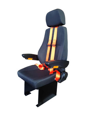 comprar No hay suspensión asiento simulador asientos mecánicos de cuero de PU negro online manufacture