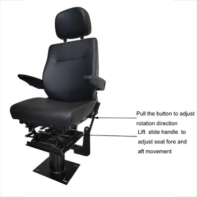 360 Rotación Sencillamente Tipo de asiento estático Portal asiento de grúa con ajuste de altura