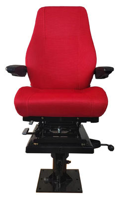 Silla del conductor del tren de 360 rotación Silla estática roja S802 Base ajustable
