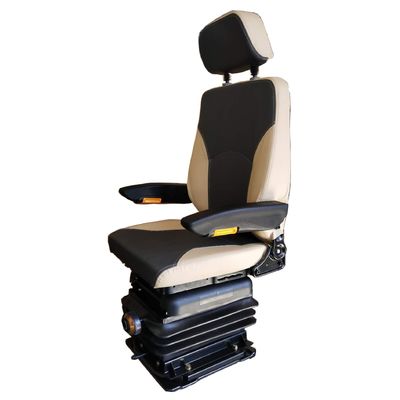 Sillones de suspensión mecánica de color blanco negro M801 Sillón del conductor ajustable con respaldo alto