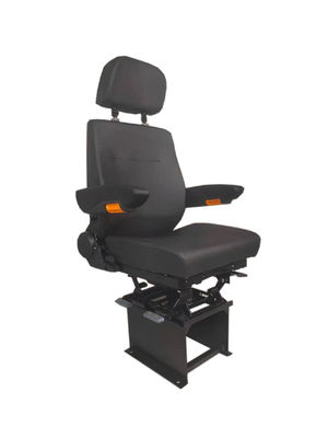 Asiento estático trasero ajustable S802 Asientos de camión de paseo aéreo Tejido de cuero PU