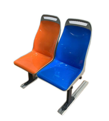 Asientos de pasajeros de plástico ABS para buques marinos con respaldo fijo y opción de un solo color