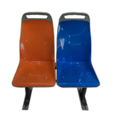 Asiento de autobús de ciudad doble y único Oranja Azul Asientos de autobús público ABS Plástico