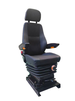 Asiento de locomotora de PU negro Asientos giratorios de tren de paseo aéreo con riel deslizante